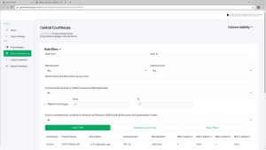 Filtering Interface